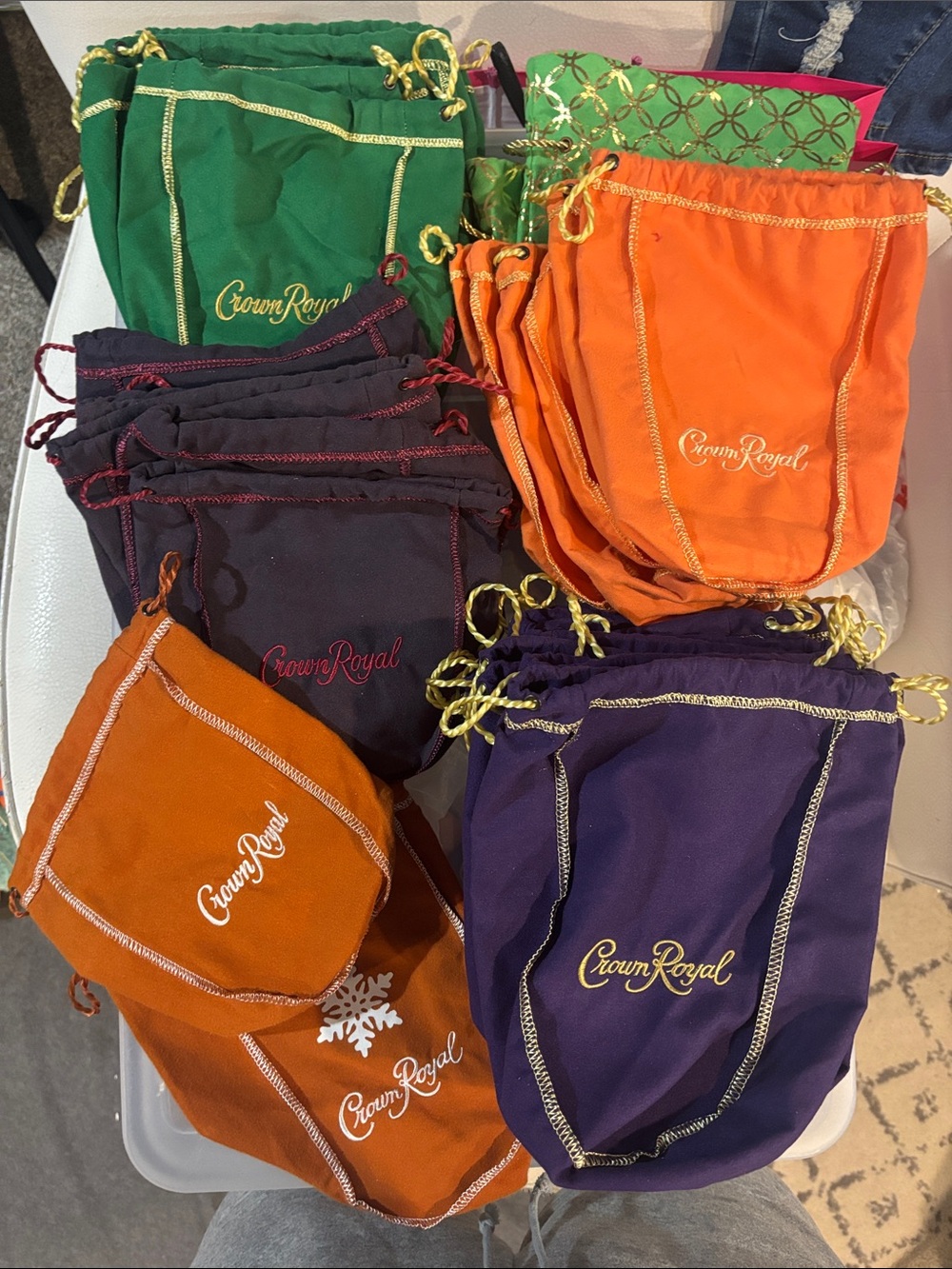 Set of 39 Crown Royal Velvet Drawstring Pouches - Picture 4 of 4